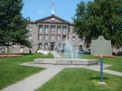 Johnstown District Court House and Gaol Marker. Click for full size. Johnstown District Court House and Gaol Marker image. Click for full size.
