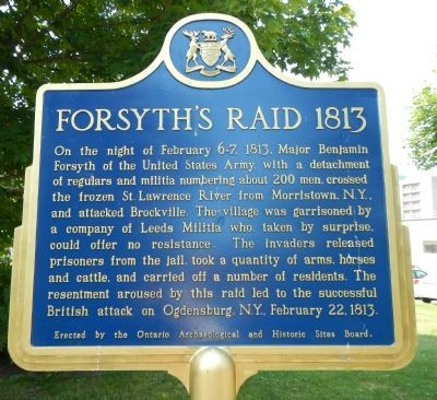 Forsyths Raid 1813 Marker image. Click for full size.