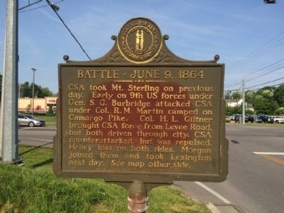 Battle-June 9, 1864 Marker (Front) image. Click for full size.