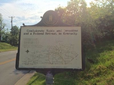 Raid and retreat map on reverse of marker. image. Click for full size.