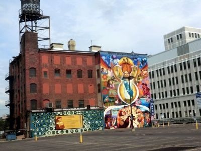 Mural on building. Click for full size. Mural on building image. Click for full size.