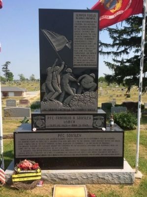 Front side of grave marker. image. Click for full size.