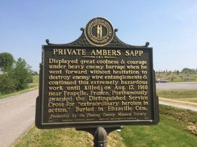 Private Ambers Sapp Marker. Click for full size. Private Ambers Sapp Marker image. Click for full size.