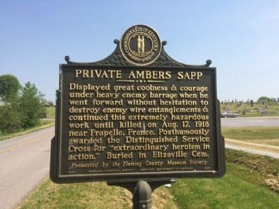 Private Ambers Sapp Marker image. Click for full size.