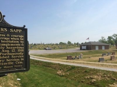 Elizaville Cemetery in background.. Click for full size. Elizaville Cemetery in background. image. Click for full size.