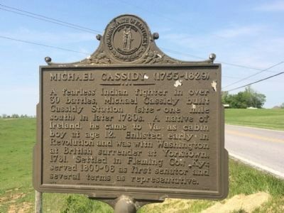 Michael Cassidy (1755-1829) Marker. Click for full size. Michael Cassidy (1755-1829) Marker image. Click for full size.