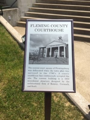 Fleming County Courthouse Sign image. Click for full size.