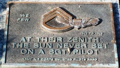 Army Air Corps Enlisted Pilots Marker. Click for full size. Army Air Corps Enlisted Pilots Marker image. Click for full size.