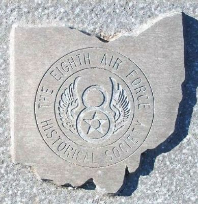 8th Air Force Historical Society Emblem on Marker. Click for full size. 8th Air Force Historical Society Emblem on Marker image. Click for full size.