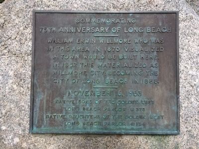 75th Anniversary of Long Beach Marker image. Click for full size.
