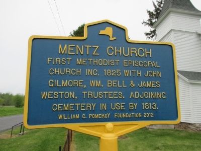 Mentz Church Marker image. Click for full size.