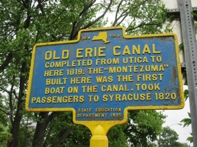 Old Erie Canal Marker image. Click for full size.