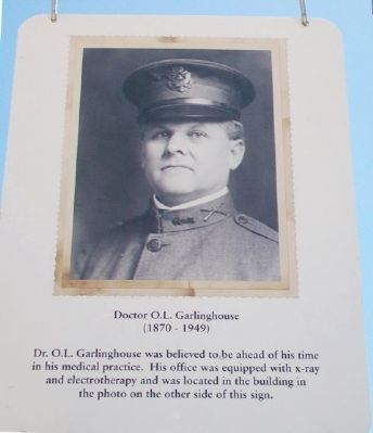 Doctor O.L. Garlinghouse Marker. Click for full size. Doctor O.L. Garlinghouse Marker image. Click for full size.