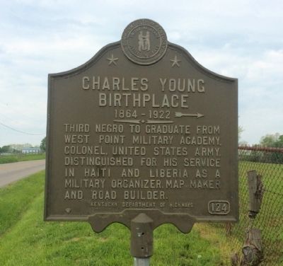 Charles Young Birthplace Marker image. Click for full size.
