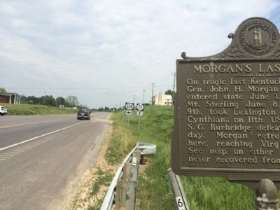 The view north on Kentucky Highway 11. image. Click for full size.