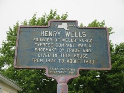 Henry Wells Marker. Click for full size. Henry Wells Marker image. Click for full size.