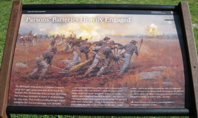 Parsons' Batteries Heavily Engaged Marker. Click for full size. Parsons' Batteries Heavily Engaged Marker image. Click for full size.