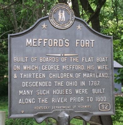 Mefford's Fort Marker image. Click for full size.