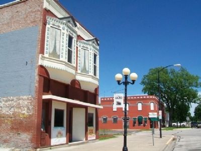 East Jackson Street Businesses and Marker. Click for full size. East Jackson Street Businesses and Marker image. Click for full size.