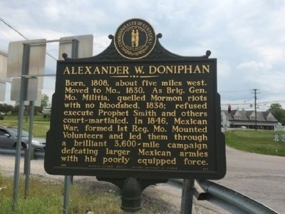 Alexander W. Doniphan Marker. Click for full size. Alexander W. Doniphan Marker image. Click for full size.