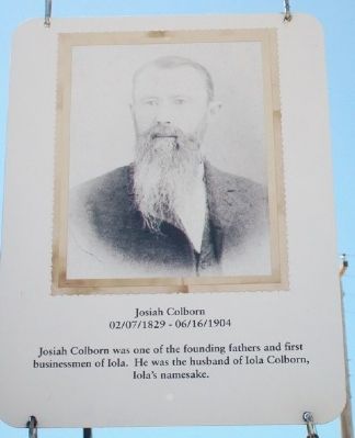 Josiah Colborn Marker. Click for full size. Josiah Colborn Marker image. Click for full size.