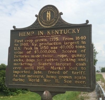 Hemp in Kentucky Marker image. Click for full size.