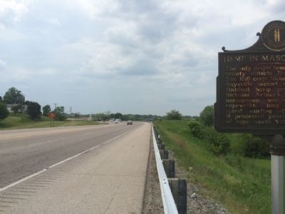 View west on U.S. Highway 62. image. Click for full size.