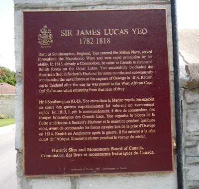 Sir James Lucas Yeo Marker image. Click for full size.