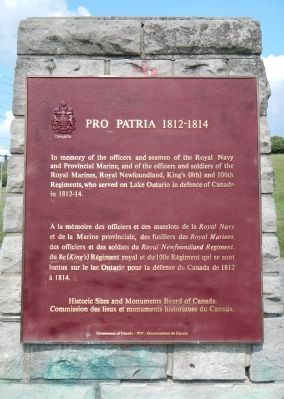 Pro Patria 1812-1814 Memorial image. Click for full size.