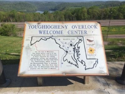 Youghiougheny Overlook Welcome Center Marker. Click for full size. Youghiougheny Overlook Welcome Center Marker image. Click for full size.