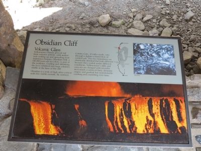 Obsidian Cliff Marker image. Click for full size.