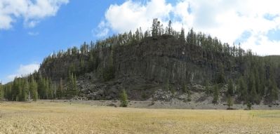 Obsidian Cliff. Click for full size. Obsidian Cliff image. Click for full size.