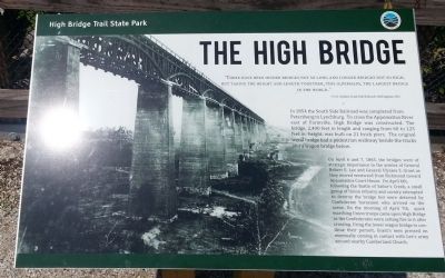 The High Bridge Marker. Click for full size. The High Bridge Marker image. Click for full size.