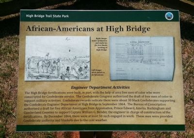 African-Americans at High Bridge Marker. Click for full size. African-Americans at High Bridge Marker image. Click for full size.