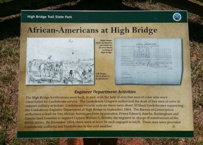 African-Americans at High Bridge Marker image. Click for full size.