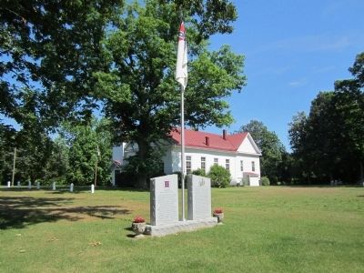 The Burning of White Oak Methodist Church Marker image. Click for full size.