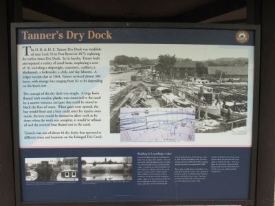 Tanner's Dry Dock Marker. Click for full size. Tanner's Dry Dock Marker image. Click for full size.