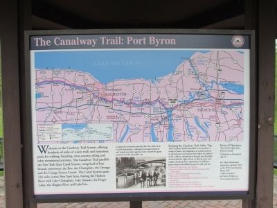 The Canalway Trail Information Panel. Click for full size. The Canalway Trail Information Panel image. Click for full size.