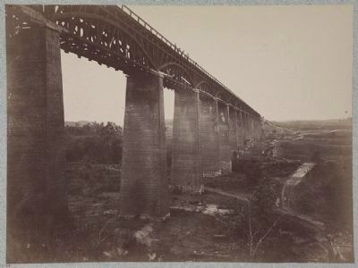 High bridge, Appomattox, Va.. Click for full size. High bridge, Appomattox, Va. image. Click for full size.