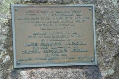 Pierce Homestead Marker. Click for full size. Pierce Homestead Marker image. Click for full size.