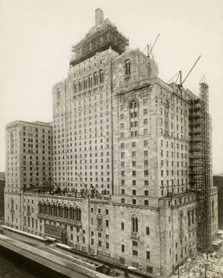 The Royal York Hotel under contruction image. Click for full size.