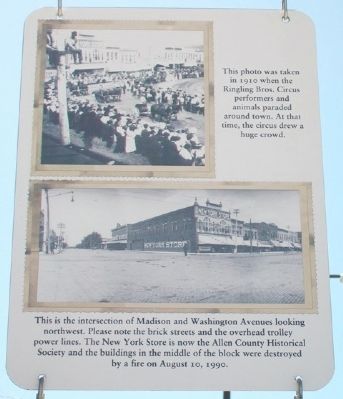 Intersection of Madison and Washington Marker. Click for full size. Intersection of Madison and Washington Marker image. Click for full size.