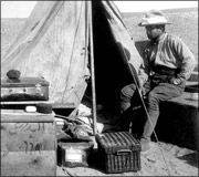 Charles Trick Currelly on expedition in Egypt. Click for full size. Charles Trick Currelly on expedition in Egypt image. Click for full size.
