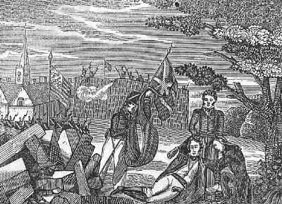 The death of General Pike at York image. Click for full size.