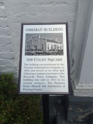 Gorman Building Marker. Click for full size. Gorman Building Marker image. Click for full size.