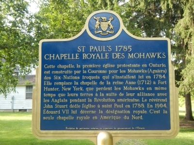 St. Paul�s 1785, Chapelle Royale des Mohawks Marker image. Click for full size.