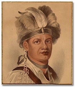 Joseph Brant, (Thayendanegea) Chief of the Six Nations image. Click for full size.