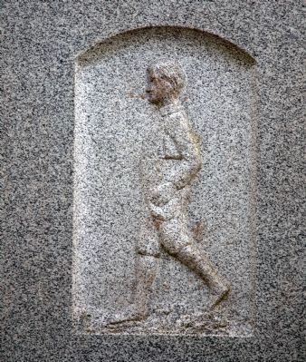 Bas Relief on Back of Monument image. Click for full size.