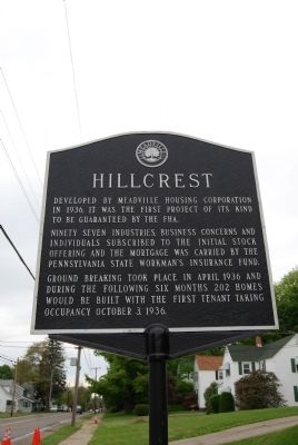 Hillcrest Marker. Click for full size. Hillcrest Marker image. Click for full size.