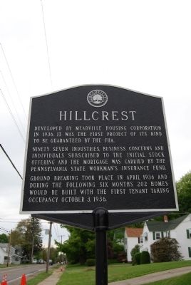 Hillcrest Marker image. Click for full size.